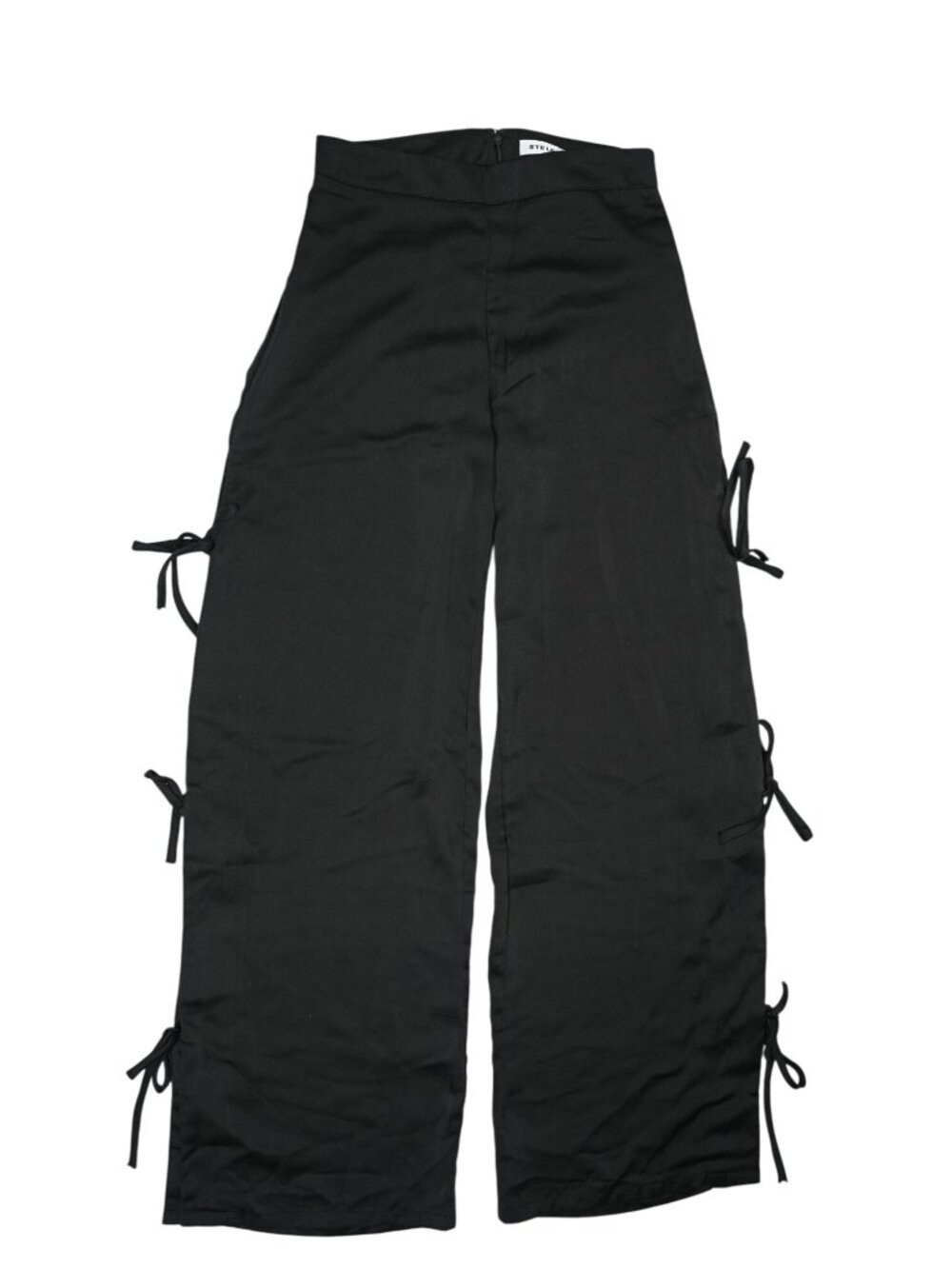 Stelen Tie Detail Pants in Black